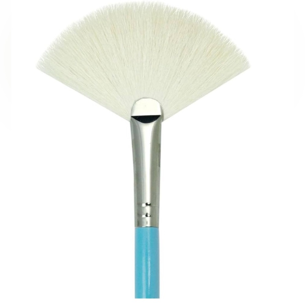 Set of 3 Royal Langnickel 835-4 Ceramic Enamel Fan Brushes.